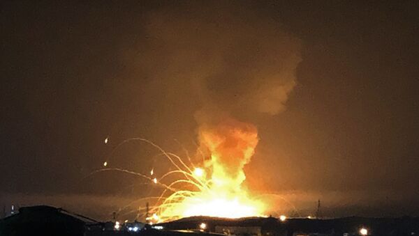 une explosion dans un dépôt militaire de munitions en Jordanie  - Sputnik Afrique