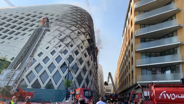 Nouvel incendie à Beyrouth, un quartier commerçant touché, le 15 septembre 2020 - Sputnik Afrique