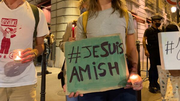 #JesuisAmish: rassemblement des militants de l'ANV COP 21 et des Amis de la Terre contre la 5G à Paris, le 15 septembre - Sputnik Afrique