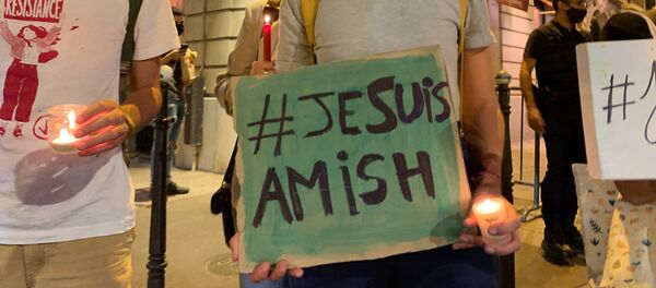 #JesuisAmish: rassemblement des militants de l'ANV COP 21 et des Amis de la Terre contre la 5G à Paris, le 15 septembre - Sputnik Afrique