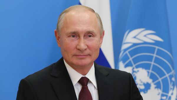 Vladimir Poutine lors de la 75e session de l'Assemblée générale de l’Onu - Sputnik Afrique