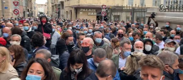 Marseille: manifestation contre les nouvelles mesures sanitaires - Sputnik Afrique