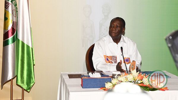 Le Président Ouattara clôture sa visite d'État dans la Marahoué par une conférence de presse (Bouaflé, le 26/09/2020) - Sputnik Afrique