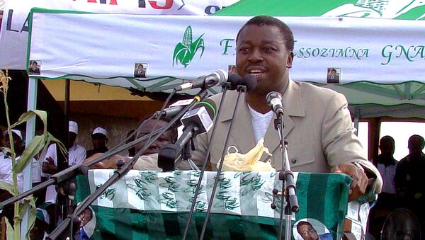 Faure Gnassingbé, le Président du Togo, en campagne - Sputnik Afrique