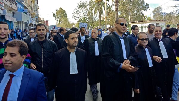 Une manifestation d'avocats en Algérie - Sputnik Afrique