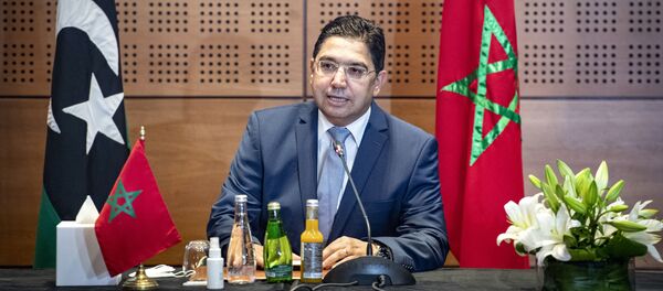 Nasser Bourita, ministre des Affaires étrangères marocain, lors de la première réunion à Bouznika sur la crise interlibyenne, le 6/09/2020. - Sputnik Afrique