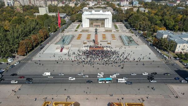 Protestation à Bichkek  - Sputnik Afrique