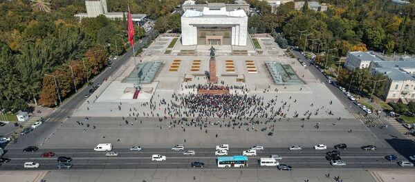 Protestation à Bichkek  - Sputnik Afrique