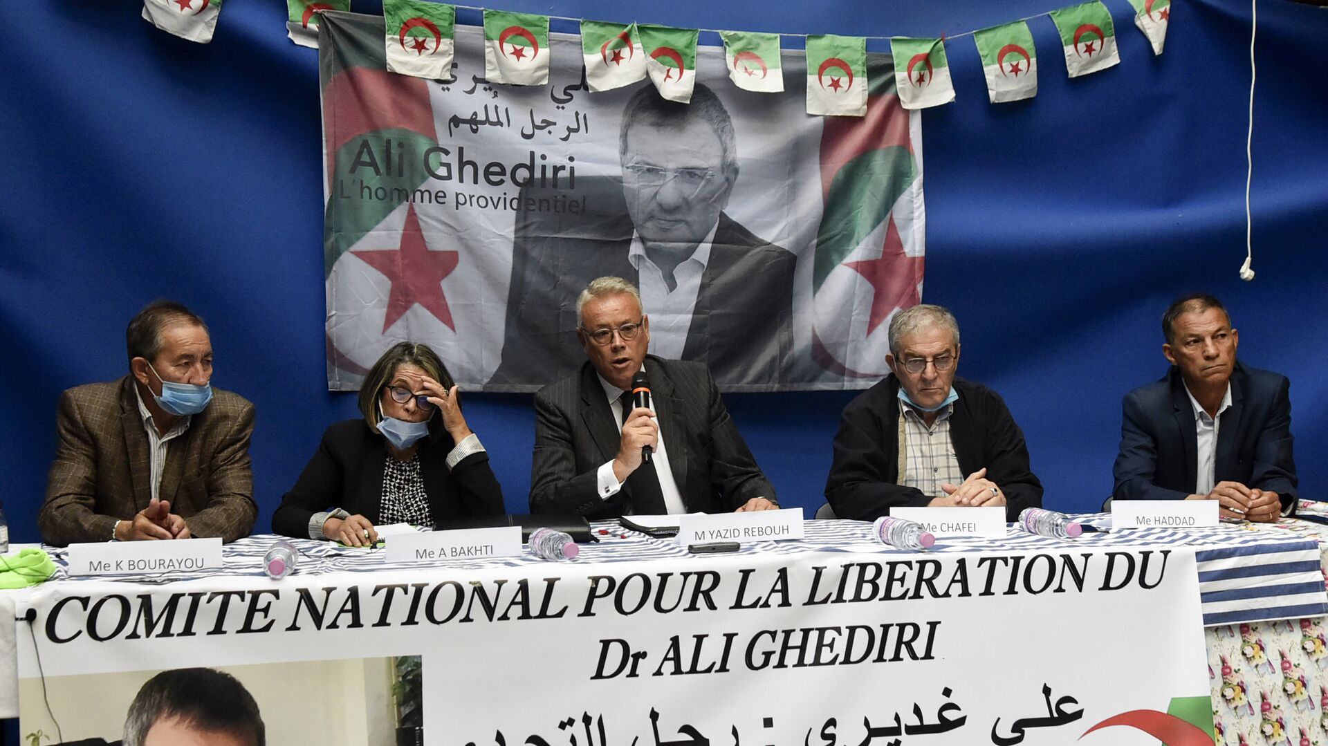 Les avocats d'Ali Ghediri donnent une conférence de presse le 3 octobre 2020 à Alger. - Sputnik Afrique, 1920, 31.01.2022