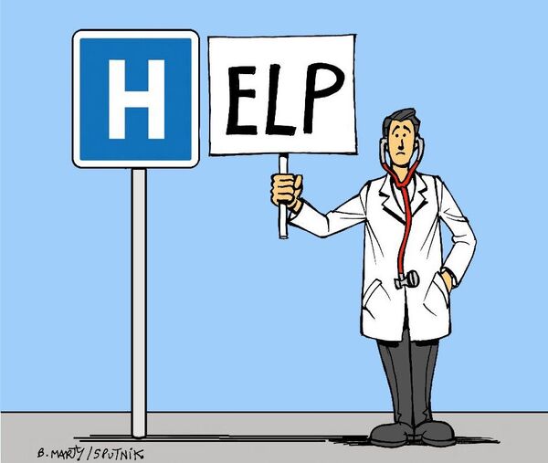 «Plus de fric»:  Macron apostrophé par des soignants à l'hôpital Fondation Rothschild de Paris – vidéo - Sputnik Afrique