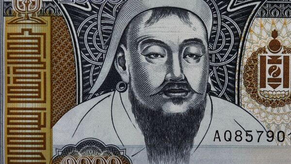 Monnaie mongole à l'effigie de Gengis Khan - Sputnik Afrique