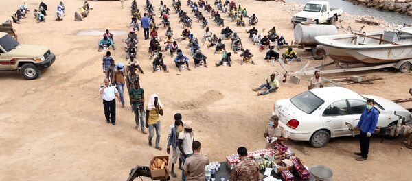 Des migrants interceptés en Libye - Sputnik Afrique