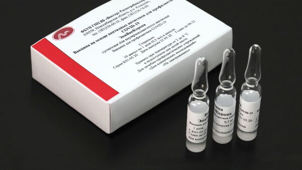 Le vaccin russe contre le Covid-19 EpiVacCorona développé par le Centre national Vektor - Sputnik Afrique