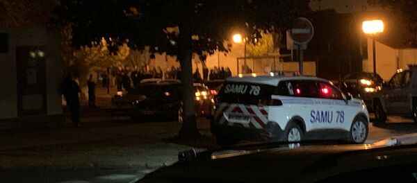 La police sur les lieux de l'attaque à Conflans-Sainte-Honorine, le 16 octobre 2020 - Sputnik Afrique