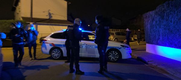 La police sur les lieux de l'attaque à Conflans-Sainte-Honorine, le 16 octobre 2020 - Sputnik Afrique