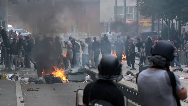 Affrontements entre police française et manifestants propalestiniens  - Sputnik Afrique