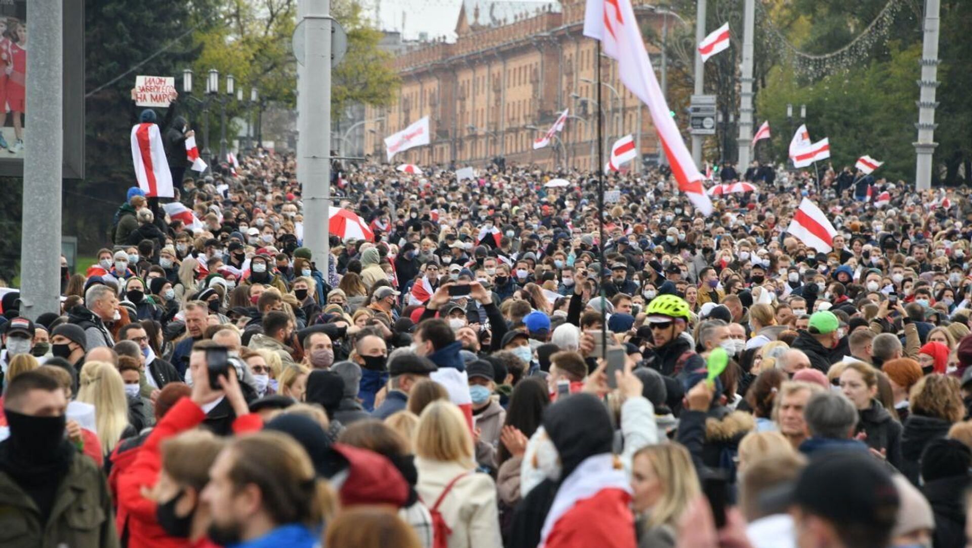 Manifestation à Minsk, le 25 octobre 2020 - Sputnik Afrique, 1920, 28.05.2021