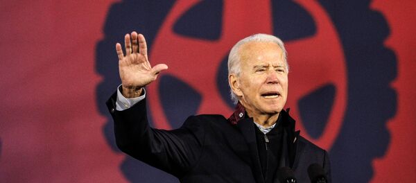 U.S. Democratic presidential candidate Joe Biden speaks during a voter mobilization event at the Michigan State Fairgrounds in Novi, Michigan, October 16, 2020.  - Sputnik Afrique
