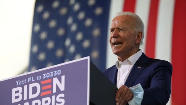 Democratic presidential candidate Joe Biden campaigns in Florida - Sputnik Afrique