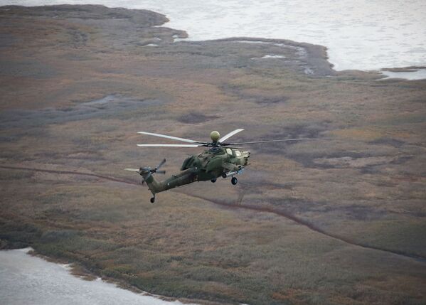 Vols d'entraînement d'hélicoptères en Russie, dans la région de Krasnodar

 - Sputnik Afrique