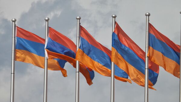 drapeaux arméniens - Sputnik Afrique