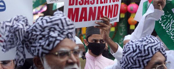 Protestation à Mumbai, le 28 octobre - Sputnik Afrique