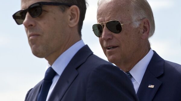 Joe Biden et son fils Hunter Biden - Sputnik Afrique
