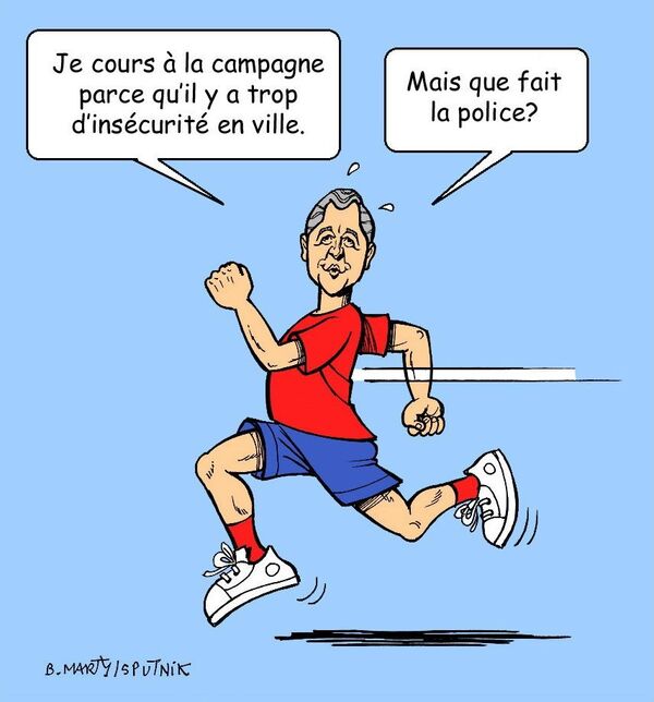 Gérald Darmanin vu en train de faire du jogging à plus d’un kilomètre de chez lui en plein reconfinement - Sputnik Afrique