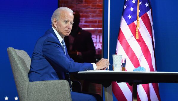 Joe Biden, en visioconférence - Sputnik Afrique