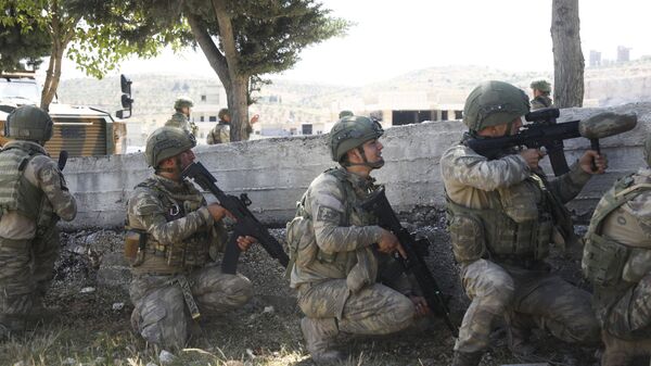 Des soldats turcs en Syrie (archive photo) - Sputnik Afrique
