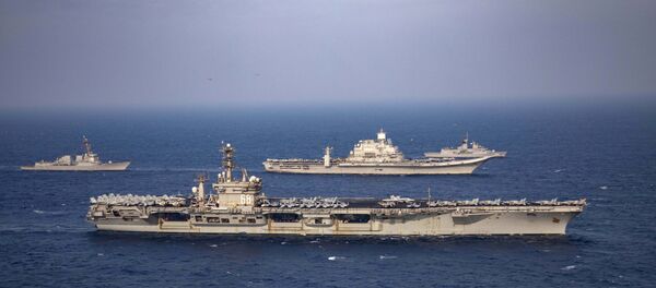 Exercices militaires conjoints des marines américaine, indienne, japonaise et australienne en novembre 2020 Exercices militaires conjoints des marines américaine, indienne, japonaise et australienne en novembre 2020 - Sputnik Afrique