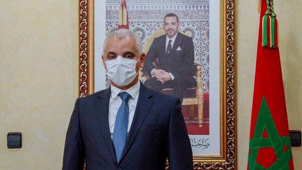 Le ministre de la Santé marocain Khalid Ait Taleb, dans son bureau à Rabat, le 20 novembre 2020. - Sputnik Afrique