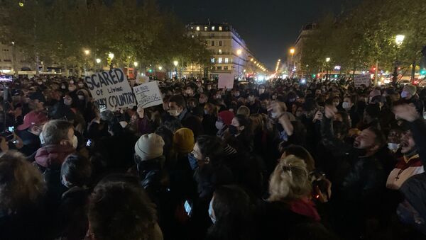 Manifestation de soutien au migrants à Paris, 24 novembre 2020 - Sputnik Afrique