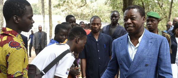 Le président togolais Faure Gnassingbé arrive au bureau de vote - Sputnik Afrique