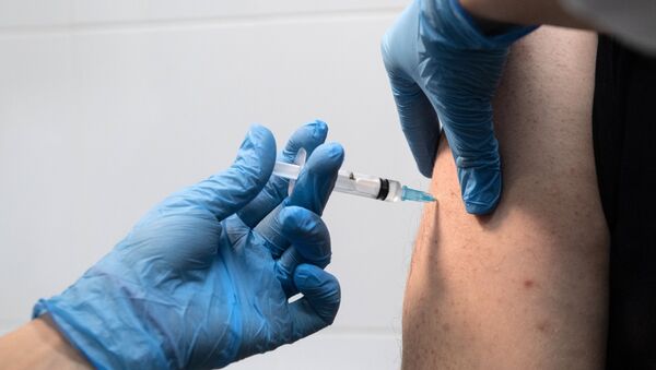 Injection d'un vaccin (image d'illustration) - Sputnik Afrique