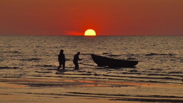 Coucher du soleil à une plage - Sputnik Afrique
