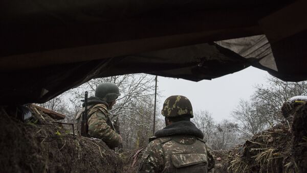 Militaires de l'armée de défense de la république autoproclamée du Haut-Karabakh - Sputnik Afrique