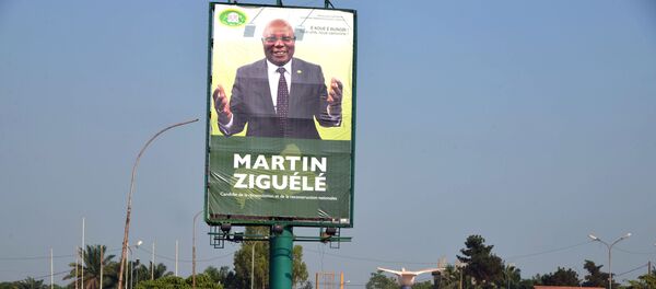 Affiche électorale de Martin Ziguélé à Bangui  - Sputnik Afrique