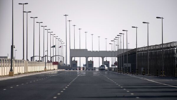 Point de contrôle à la frontière entre le Qatar et l'Arabie Saoudite avant son ouverture - Sputnik Afrique