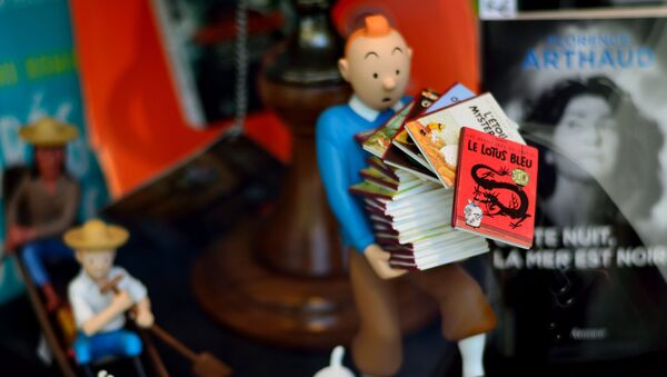 Une figurine de Tintin - Sputnik Afrique