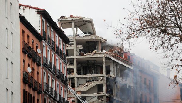Madrid après une explosion au 98, rue de Toledo (20 janvier 2021) - Sputnik Afrique