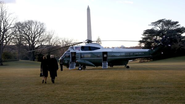 Donald et Melania Trump quittent la Maison-Blanche - Sputnik Afrique