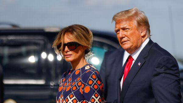 Melania et Donald Trump en Floride - Sputnik Afrique
