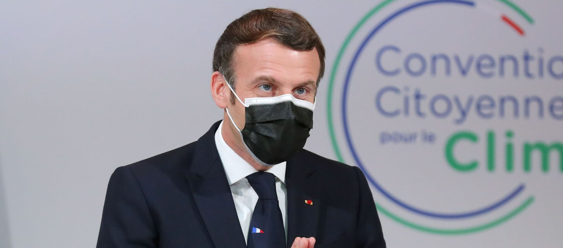 Emmanuel Macron devant la Convention citoyenne pour le climat (CCC), le 14 décembre 2020 - Sputnik Afrique, 1920, 21.01.2021