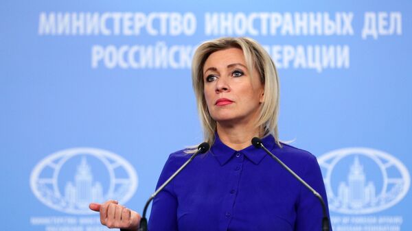 La porte-parole de la diplomatie russe Maria Zakharova lors d'un point presse  - Sputnik Afrique