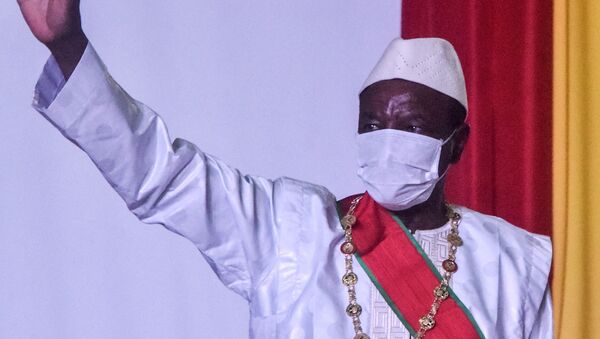 Le Président guinéen Alpha Condé - Sputnik Afrique