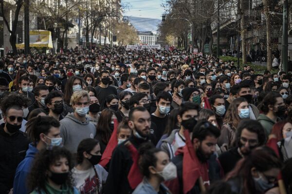 Manifestations étudiantes en Grèce

 - Sputnik Afrique