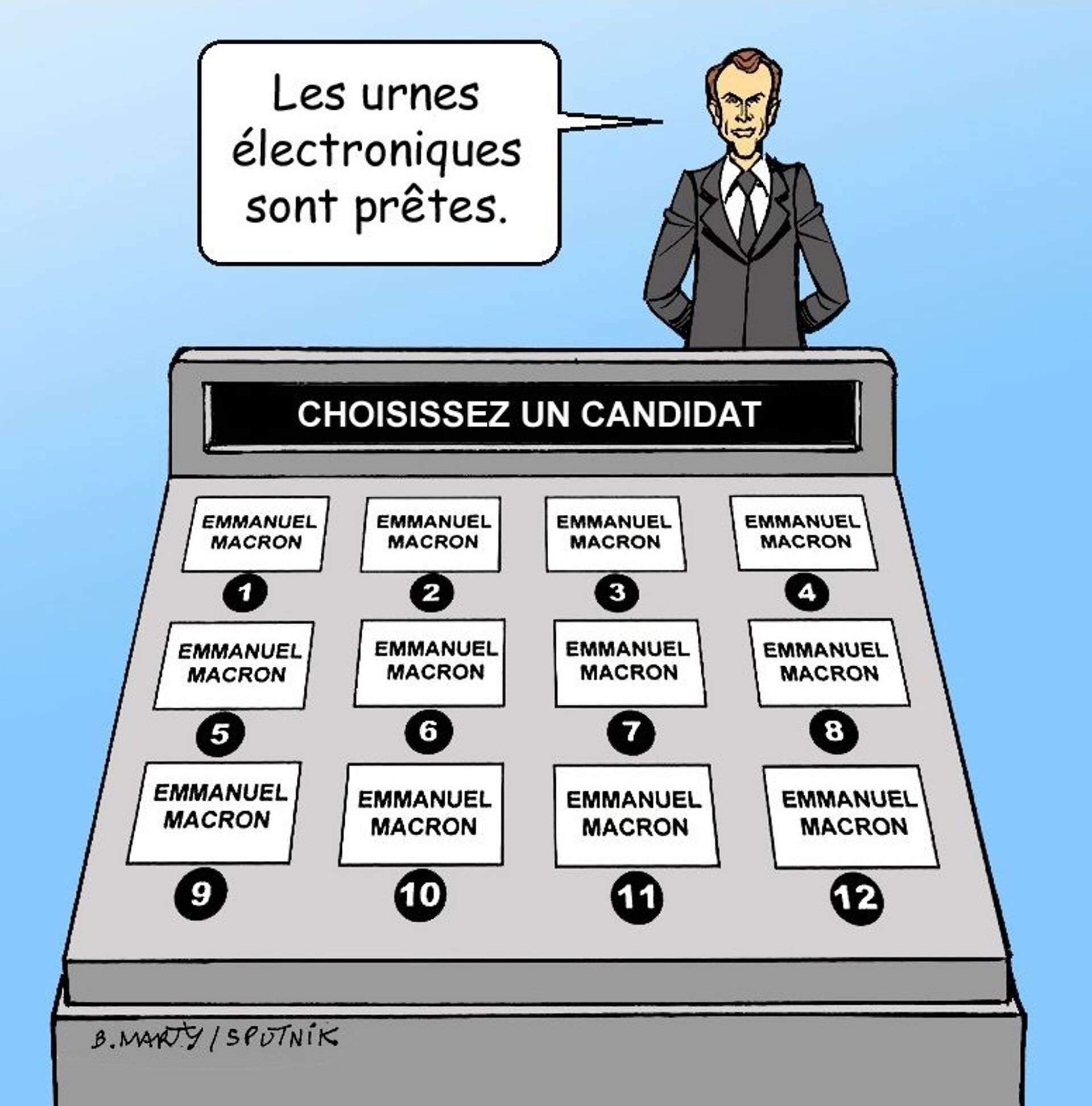 Vote électronique par anticipation: la botte secrète de Macron pour assurer sa réélection? - Sputnik Afrique, 1920, 17.02.2021