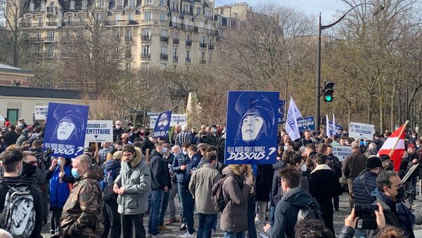Les membres de Génération identitaire se rassemblent à Paris pour protester contre sa dissolution, 20 février 2021 - Sputnik Afrique