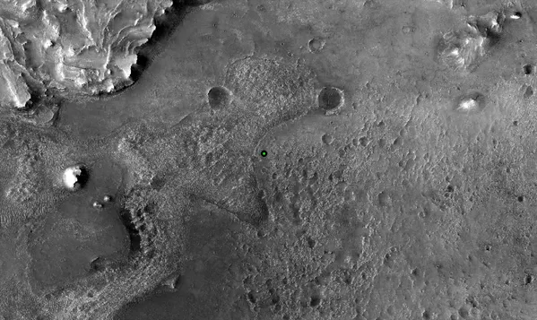 Le site d’atterrissage du rover Perseverance dans le cratère Jezero. - Sputnik Afrique